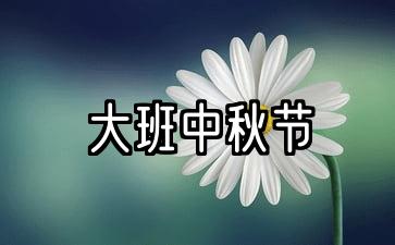 大班中秋节反思