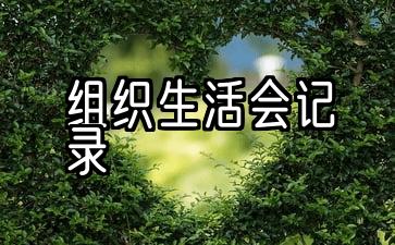 组织生活会记录在支委会还是党员大会