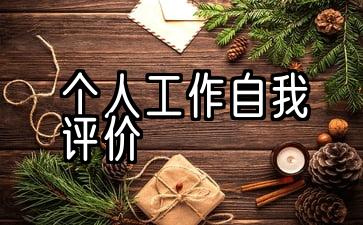 2021年个人工作自我评价