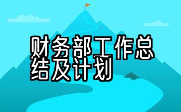 公司财务部工作总结及计划5