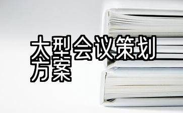 大型会议策划计划