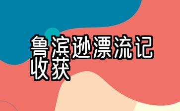 鲁滨逊漂流记收获20字