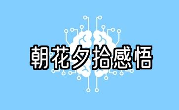 朝花夕拾感悟10字