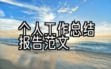 800字个人工作总结报告模型